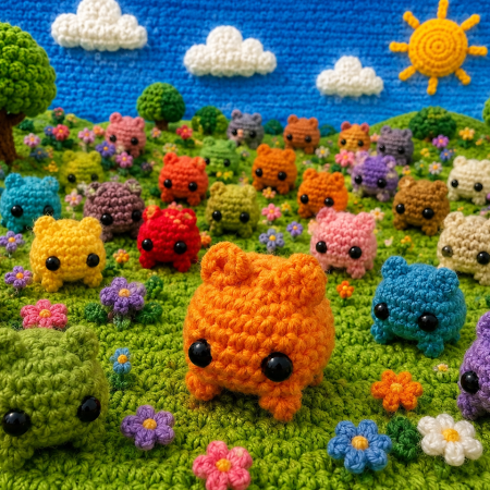 Crochi llavero amigurumi hecho a mano